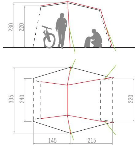 VAUDE Drive Van Driveaway Camping Awning 4 VAUDE Drive Van Driveaway Camping Awning - Image 2