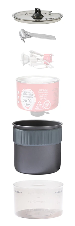 MSR Trail Mini Duo Cook Set Backpacking Cookware 4 MSR Trail Mini Duo Cook Set Backpacking Cookware - Image 2