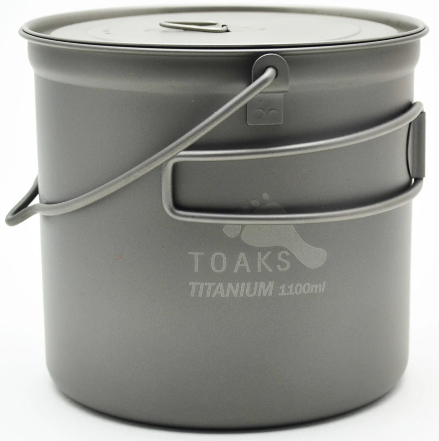 Titanium Pot + Bail Handle Ultralight Camping Cookware 4 Titanium Pot + Bail Handle Ultralight Camping Cookware - Image 2