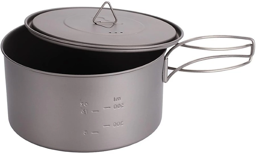 Titanium Pot Ultralight Camping Cookware 5 Titanium Pot Ultralight Camping Cookware - Image 3