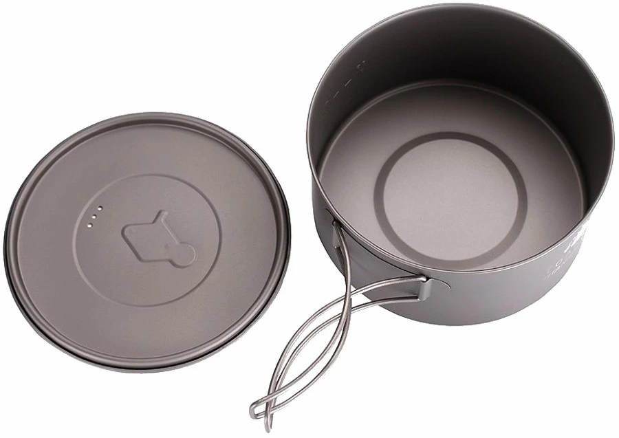 Titanium Pot Ultralight Camping Cookware 6 Titanium Pot Ultralight Camping Cookware - Image 4