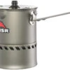 MSR Reactor Pot Lightweight Camping Cookware -Camping Gear Store Reactor 1.0 stove HandleOpen