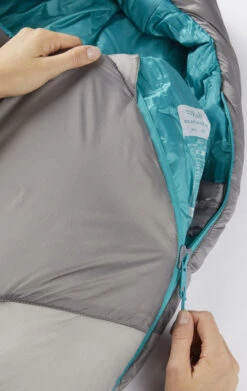 Rab Women's Solar Ultra 2 Lightweight Sleeping Bag -Camping Gear Store SOLAR ULTRA 2 WMNS GRANITE QSS 03 GRA 09