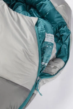 Rab Women's Solar Ultra 3 Lightweight Sleeping Bag -Camping Gear Store SOLAR ULTRA 3 WMNS DARK PEWTER QSS 02 DPW 08