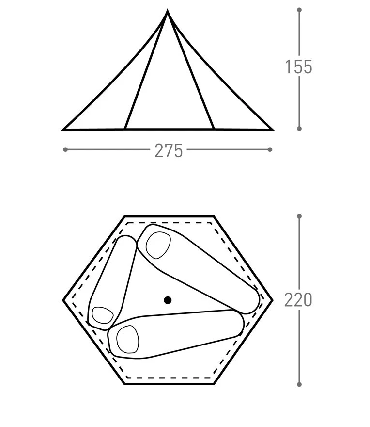 Bach WickiUp 3 Ultralight Backpacking Tipi Tent 6 Bach WickiUp 3 Ultralight Backpacking Tipi Tent - Image 4