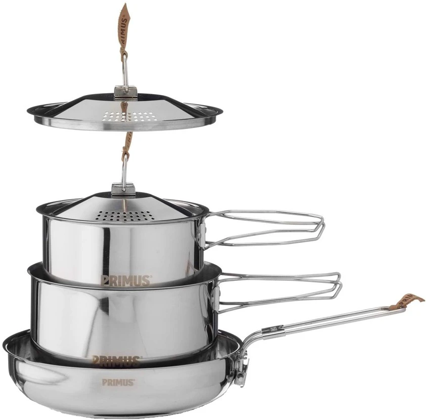 Primus Campfire Cookset Stainless Steel Camp Cookware 3 Primus Campfire Cookset Stainless Steel Camp Cookware