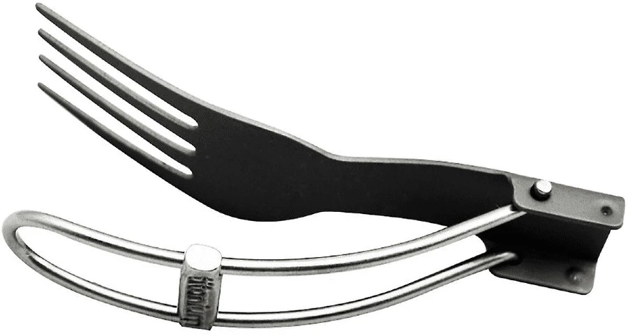 Titanium Folding Fork Ultralight Camping Cutlery 3 Titanium Folding Fork Ultralight Camping Cutlery