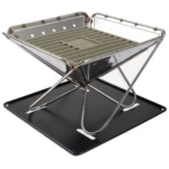 Snow Peak Fireplace Coal Bed Cast Iron Firepit Grid Plate -Camping Gear Store fk182