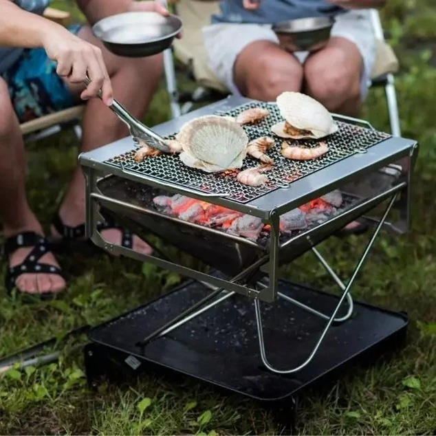 Snow Peak Pack & Carry Starter Kit Portable Camping Grill & Firepit 4 Snow Peak Pack & Carry Starter Kit Portable Camping Grill & Firepit - Image 2