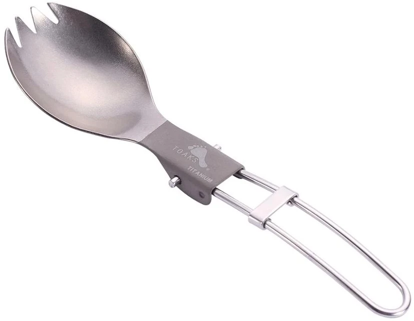 Titanium Folding Spork Ultralight Camping Cutlery 4 Titanium Folding Spork Ultralight Camping Cutlery - Image 2