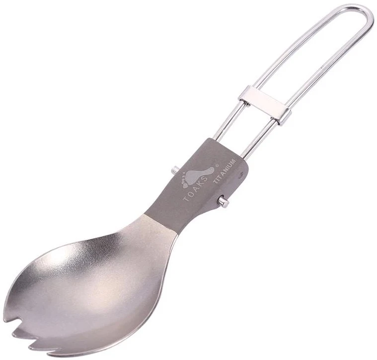 Titanium Folding Spork Ultralight Camping Cutlery 3 Titanium Folding Spork Ultralight Camping Cutlery