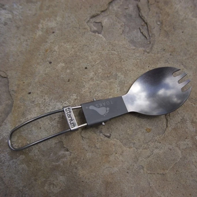 Titanium Folding Spork Ultralight Camping Cutlery 13 Titanium Folding Spork Ultralight Camping Cutlery - Image 11