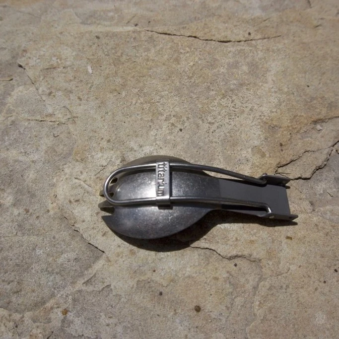 Titanium Folding Spork Ultralight Camping Cutlery 14 Titanium Folding Spork Ultralight Camping Cutlery - Image 12