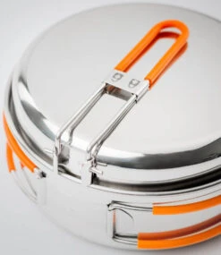 GSI Outdoors Glacier Stainless 1 Person Mess Kit Camping Cookware Set -Camping Gear Store glacierstainlesssteelmessset1person3