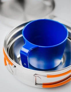 GSI Outdoors Glacier Stainless 1 Person Mess Kit Camping Cookware Set -Camping Gear Store glacierstainlesssteelmessset1person4