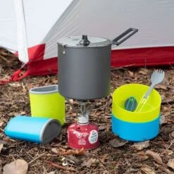 MSR Pocket Rocket Stove Kit Single Burner & Cookware Set -Camping Gear Store glct0315H