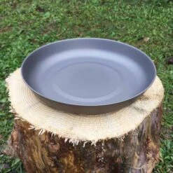 Ttanium D190mm Plate Ultralight Camping Tablewear -Camping Gear Store oofg07075