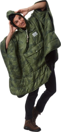 POLER Camp Poncho Reversible Camping Blanket With Hood -Camping Gear Store poler 84023060956327copy