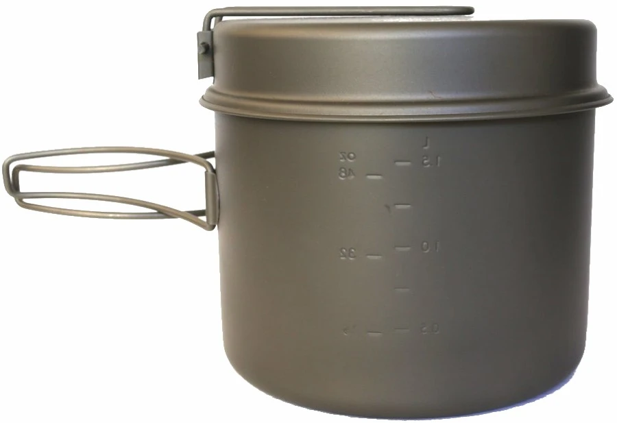 Titanium Pot With Pan Ultralight Camping Cookware 7 Titanium Pot With Pan Ultralight Camping Cookware - Image 5