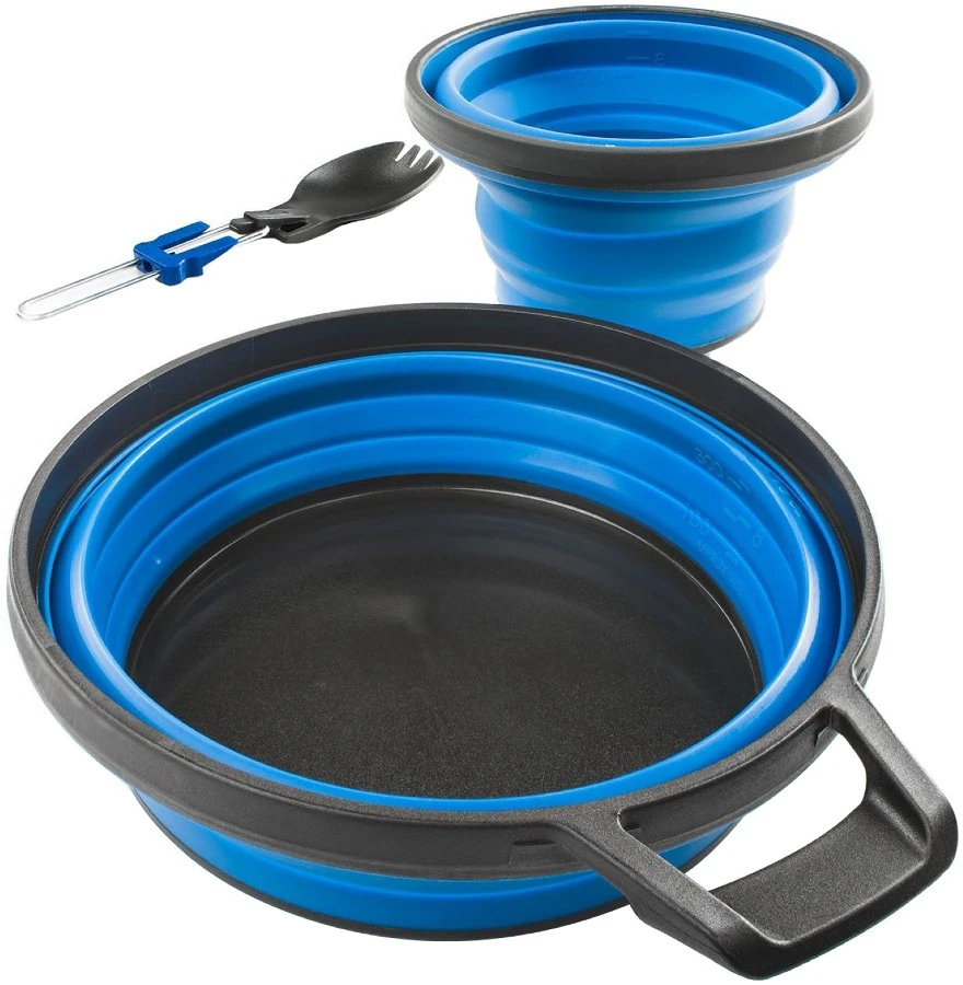 GSI Outdoors Escape 1 Person Table Set Folding Tableware Set 3 GSI Outdoors Escape 1 Person Table Set Folding Tableware Set