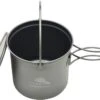 Titanium Pot + Bail Handle Ultralight Camping Cookware -Camping Gear Store w2356