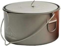 Titanium Pot + Bail Handle Ultralight Cookware