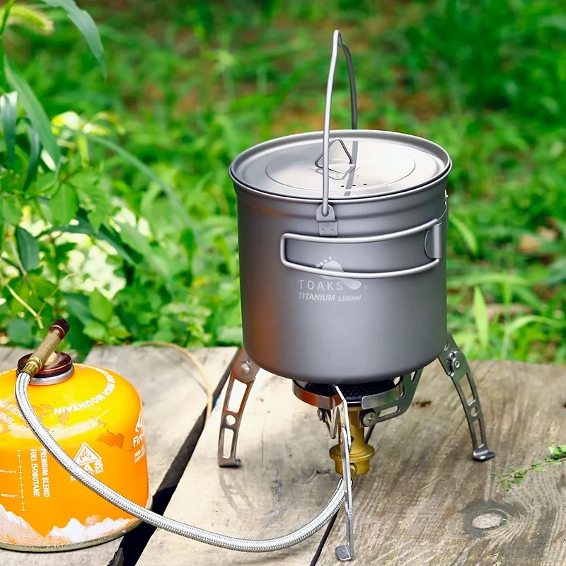 Titanium Pot + Bail Handle Ultralight Camping Cookware 7 Titanium Pot + Bail Handle Ultralight Camping Cookware - Image 5